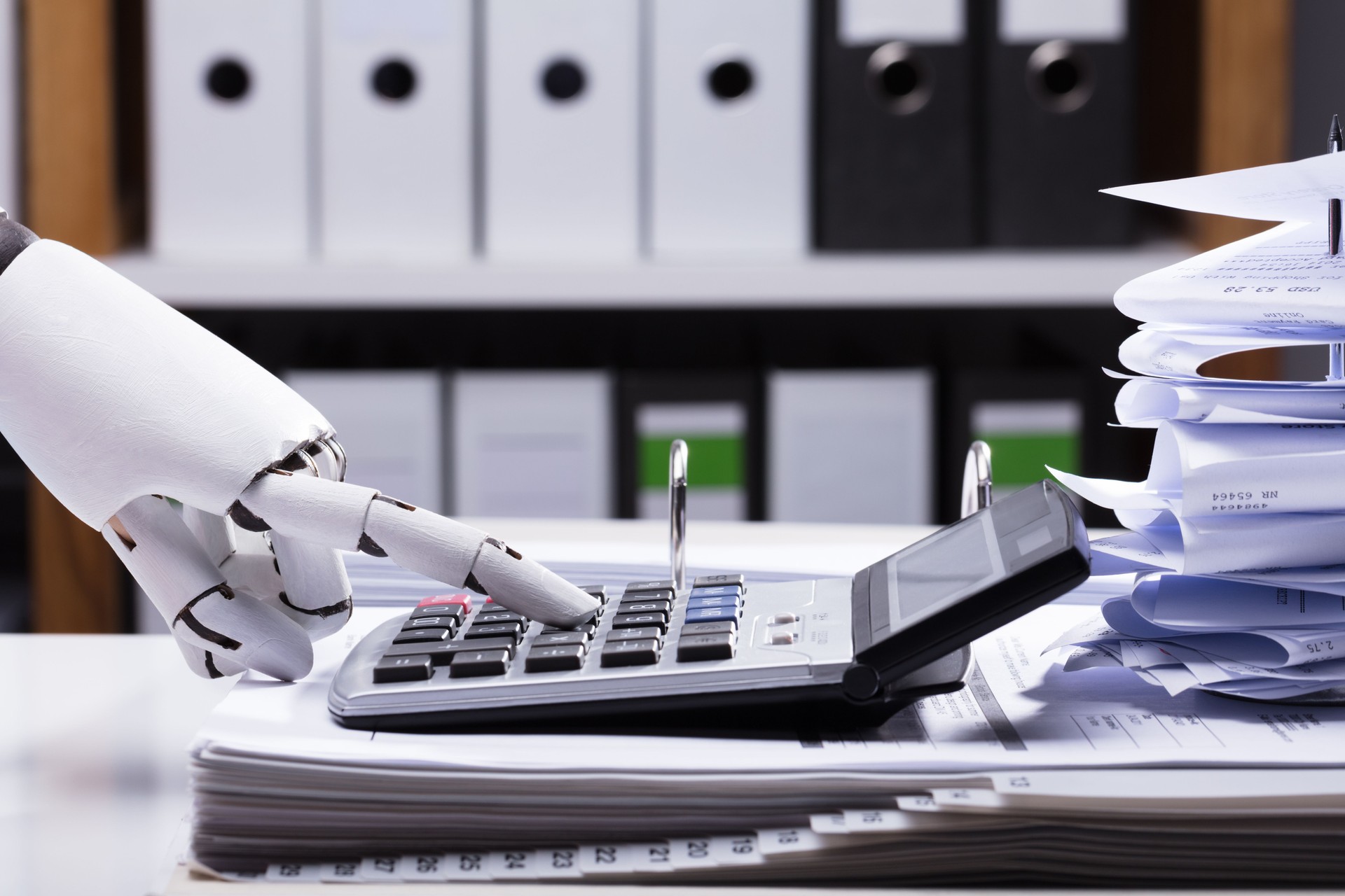 Robot Using Calculator
