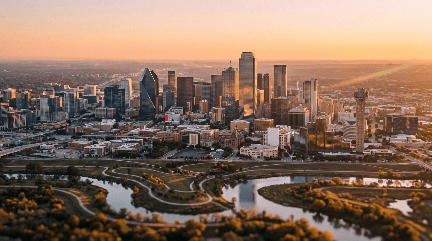 Dallas Fort Worth Metroplex skyline representing One World Van Lines' service area