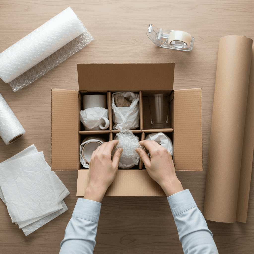 Professional moving supplies and packing materials