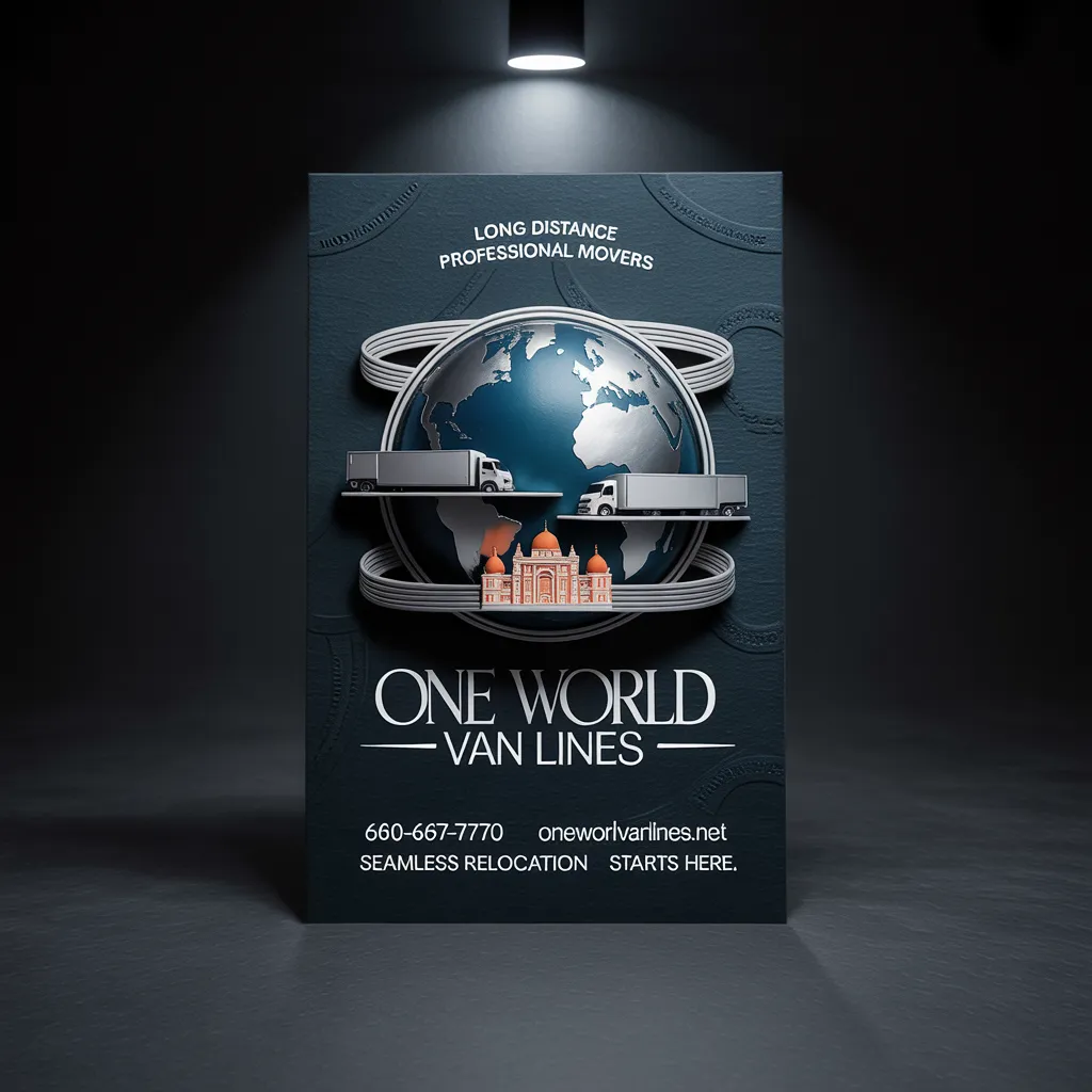 One World Van Lines long distance professional movers branding — seamless relocation DFW and Greater Austin TX (660) 667-7770 oneworldvanlines.net